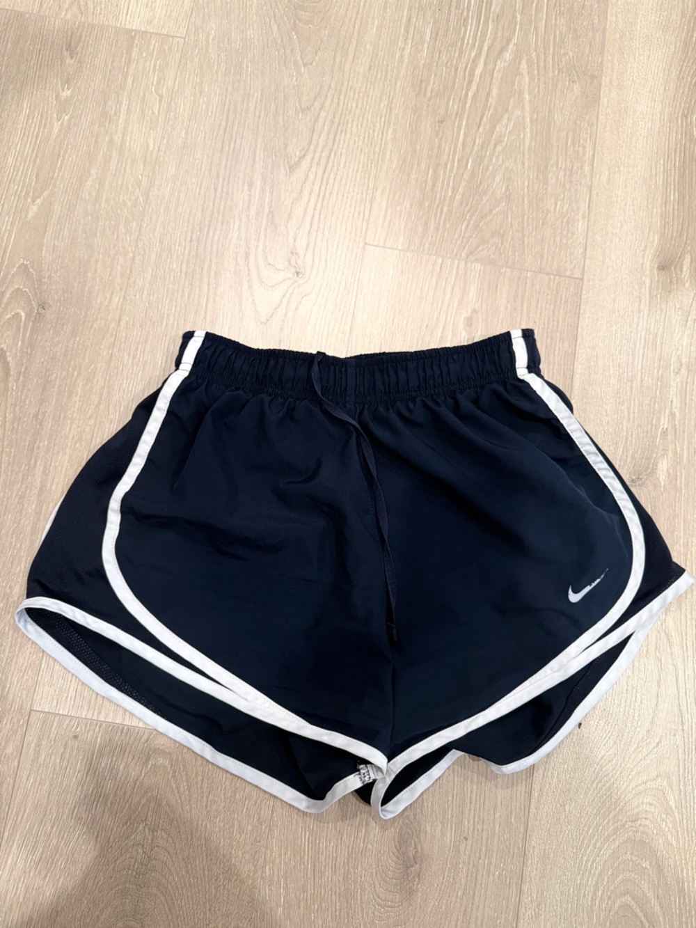 Nike Navy and White Women's Running Shorts